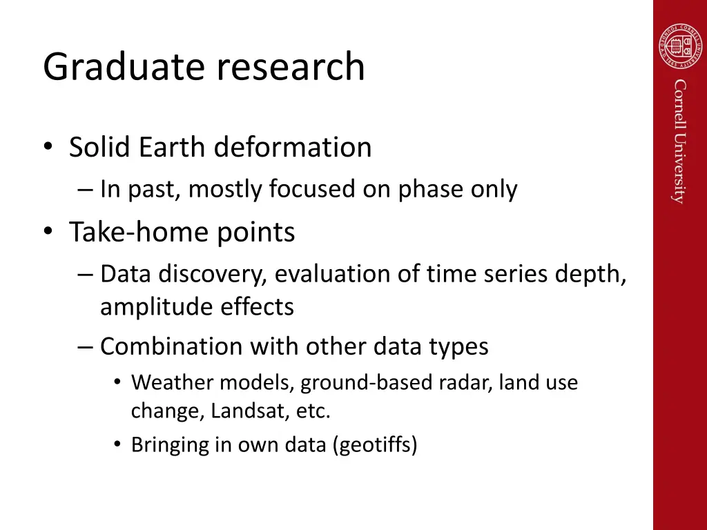 graduate research