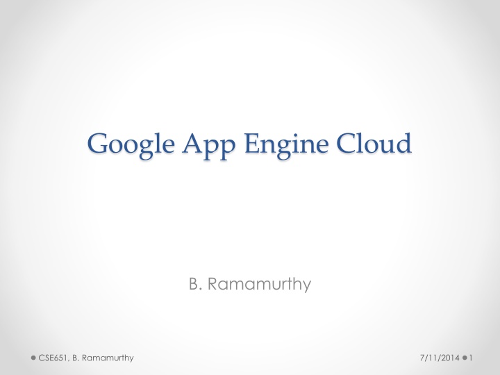 google app engine cloud