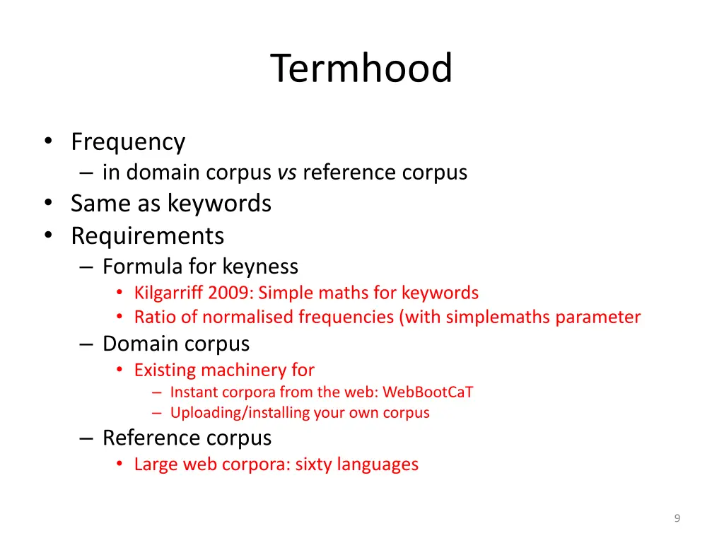 termhood 1