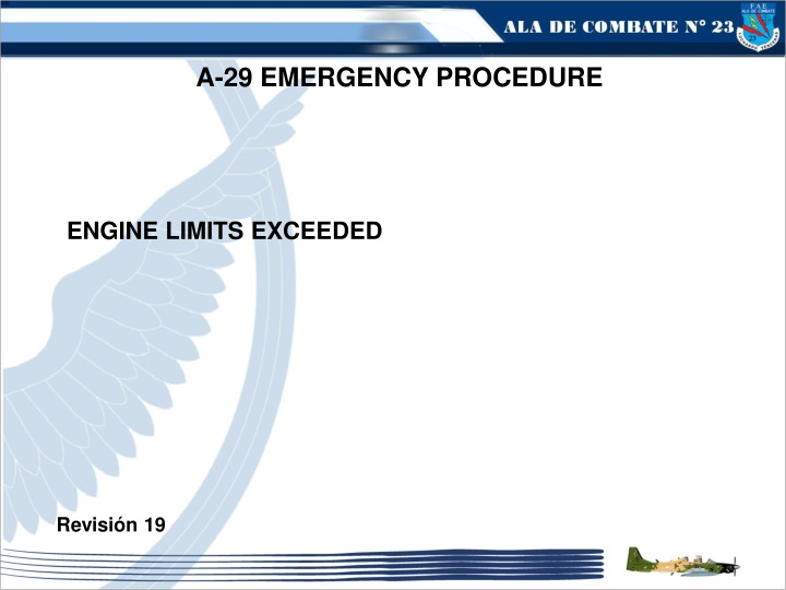 a 29 emergency procedure