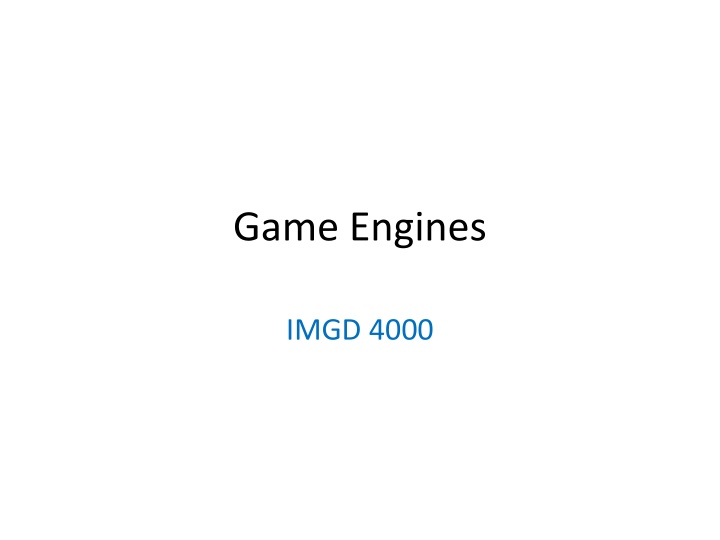 game engines