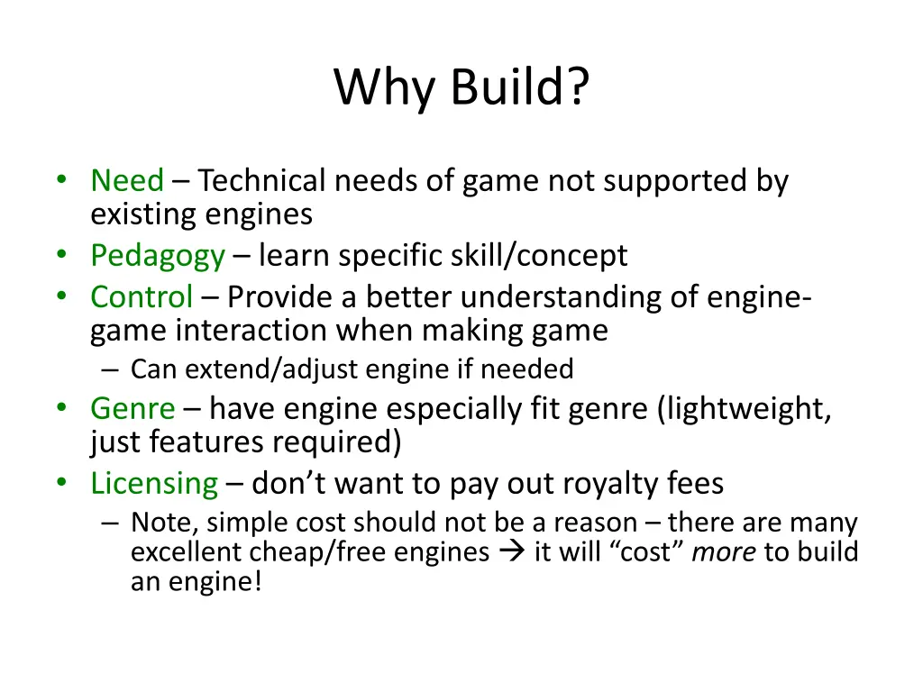 why build