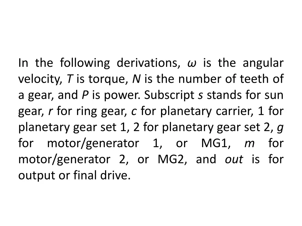 in the following derivations is the angular