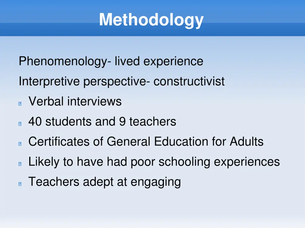 methodology