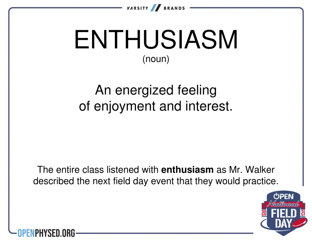 enthusiasm noun