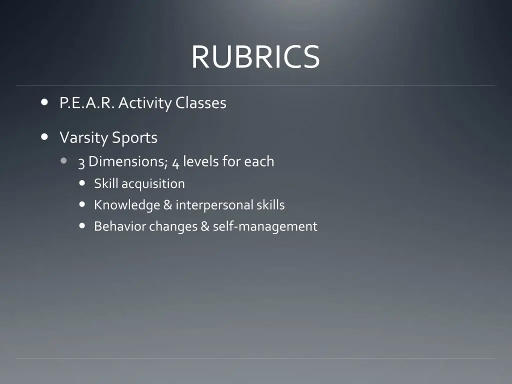 rubrics