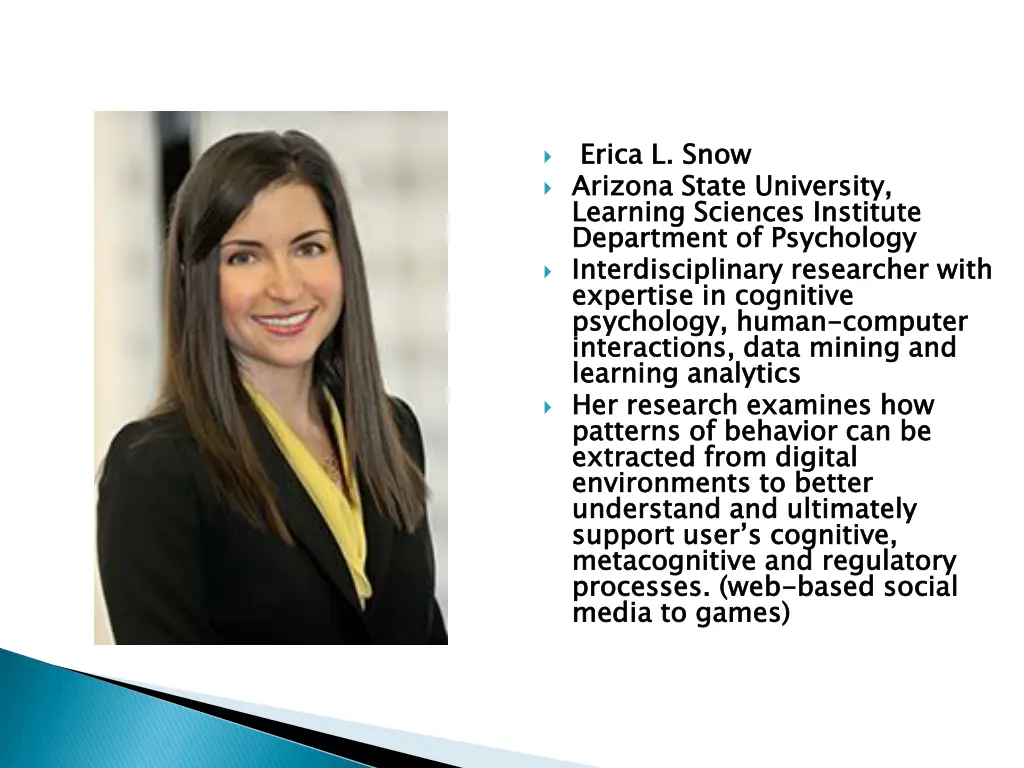 erica l snow arizona state university learning