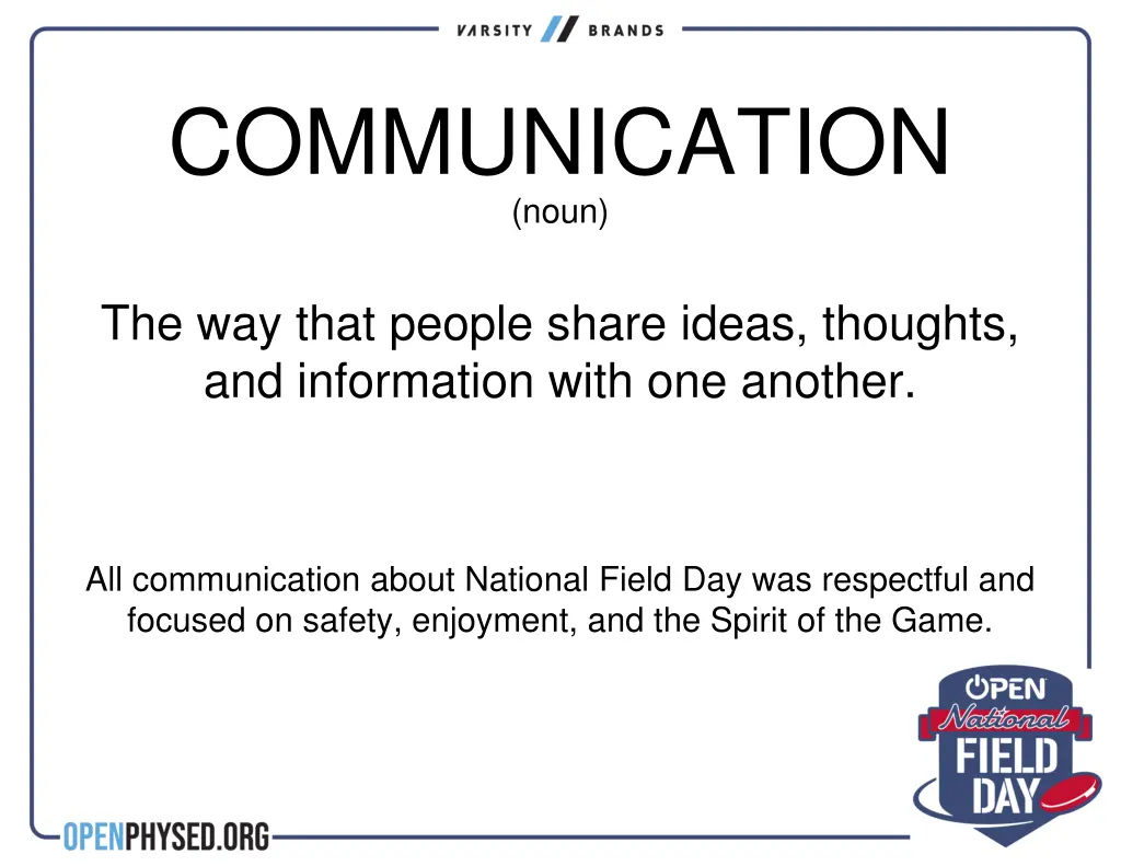 communication noun