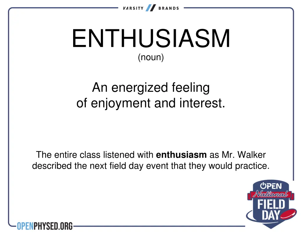 enthusiasm noun