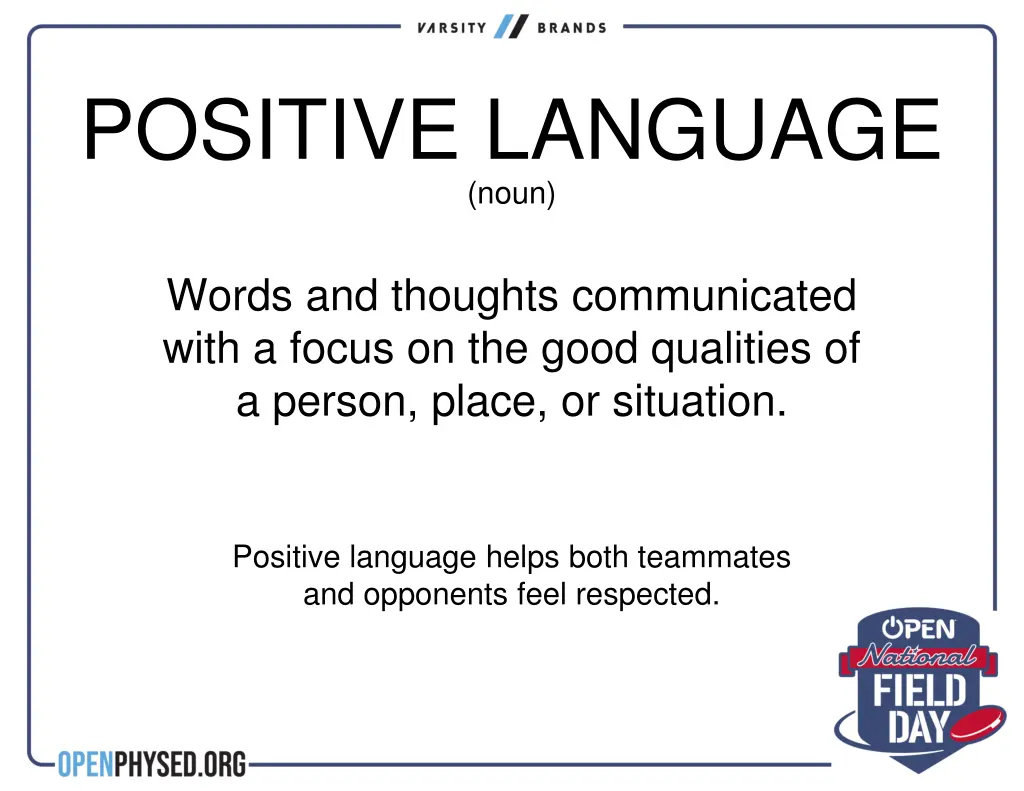 positive language noun