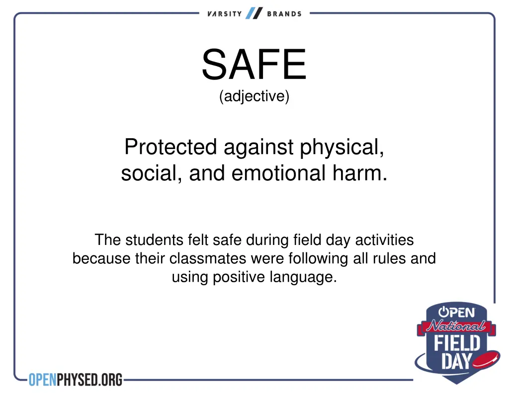 safe adjective