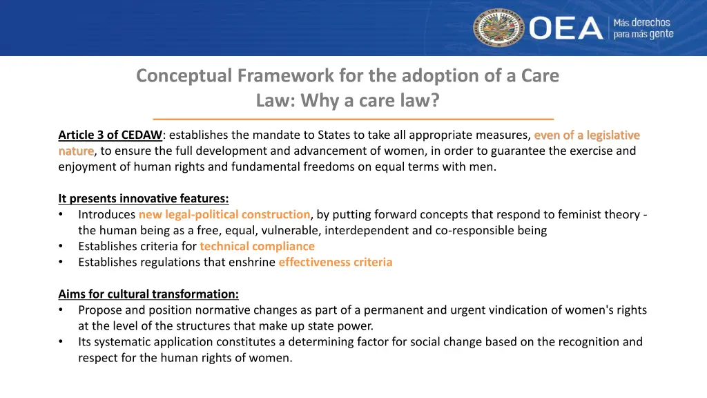 conceptual framework for the adoption of a care