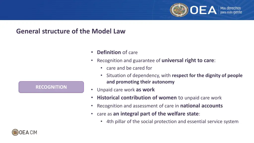 general structure of the model law