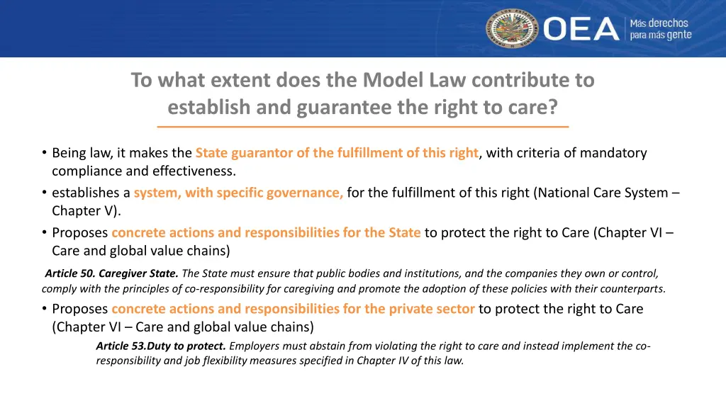 to what extent does the model law contribute