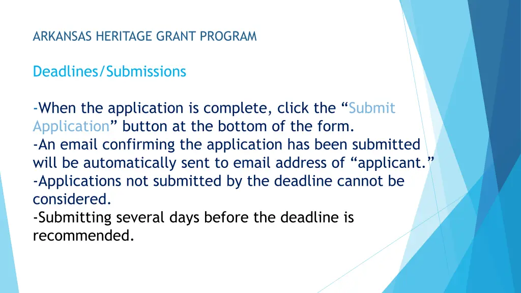 arkansas heritage grant program 1