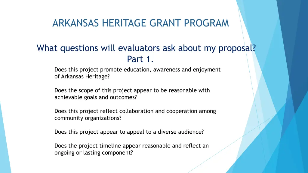 arkansas heritage grant program 10