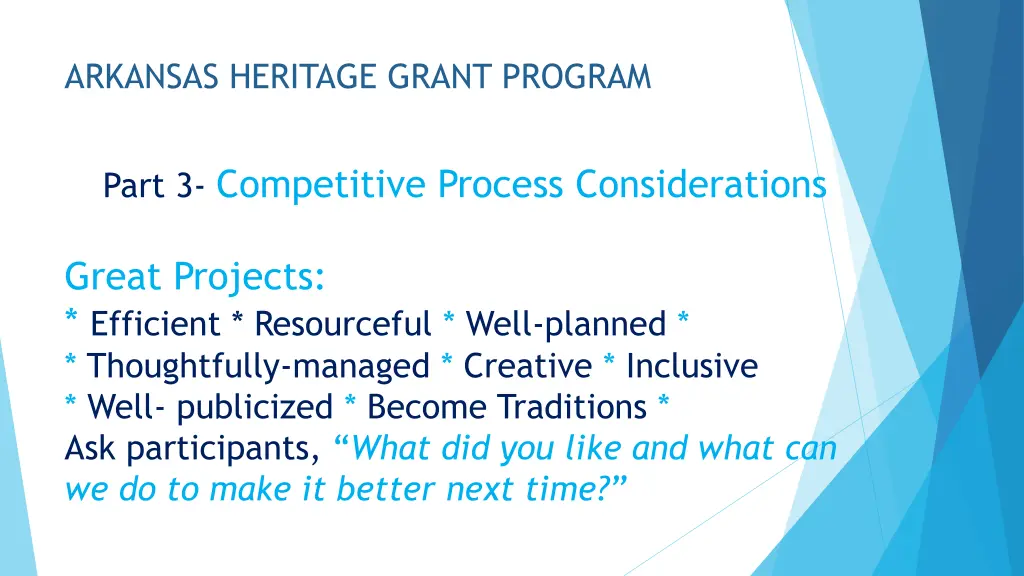 arkansas heritage grant program 6