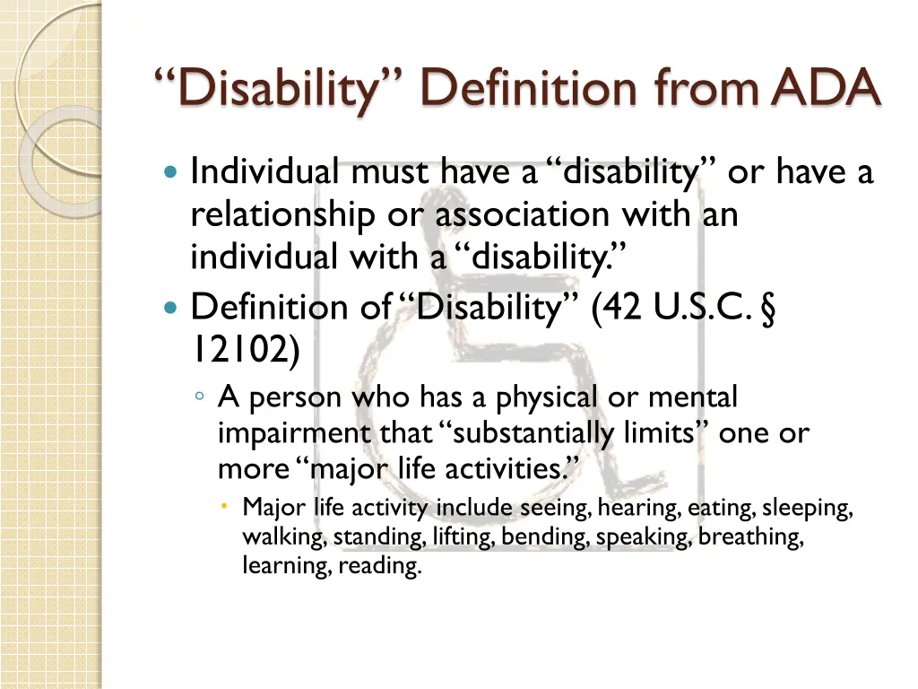 disability definition from ada