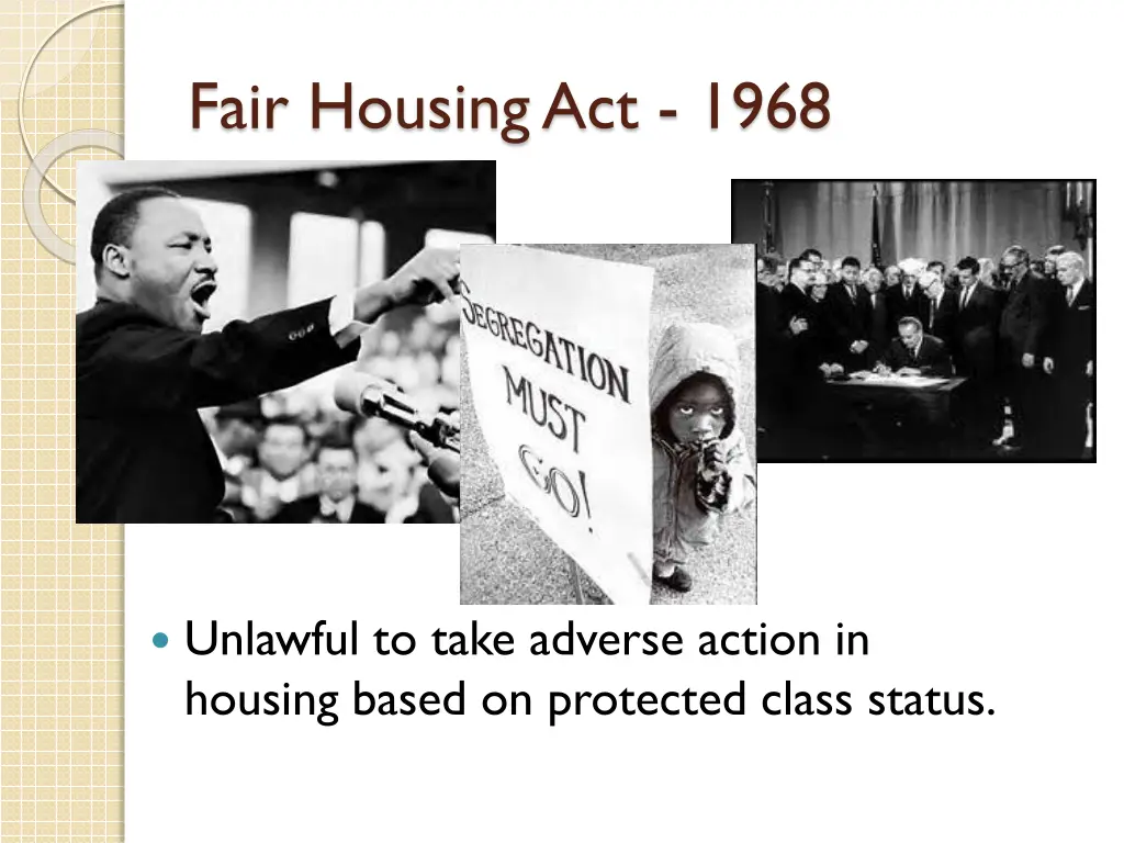 fair housing act 1968