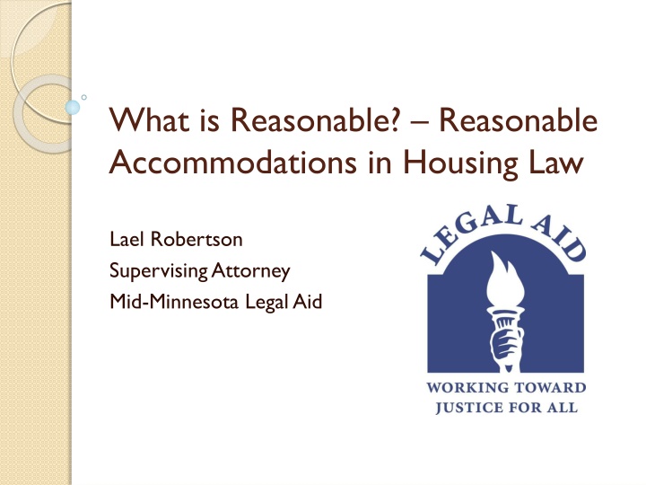 what is reasonable reasonable accommodations