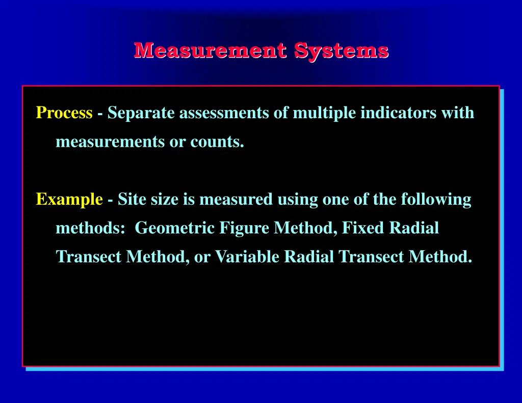 measurement systems