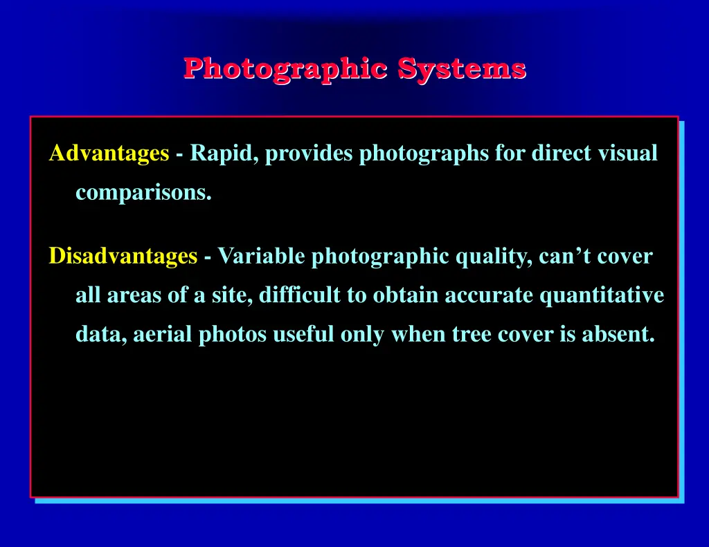 photographic systems 1