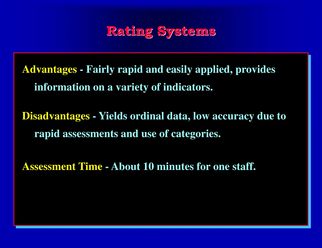 rating systems 1