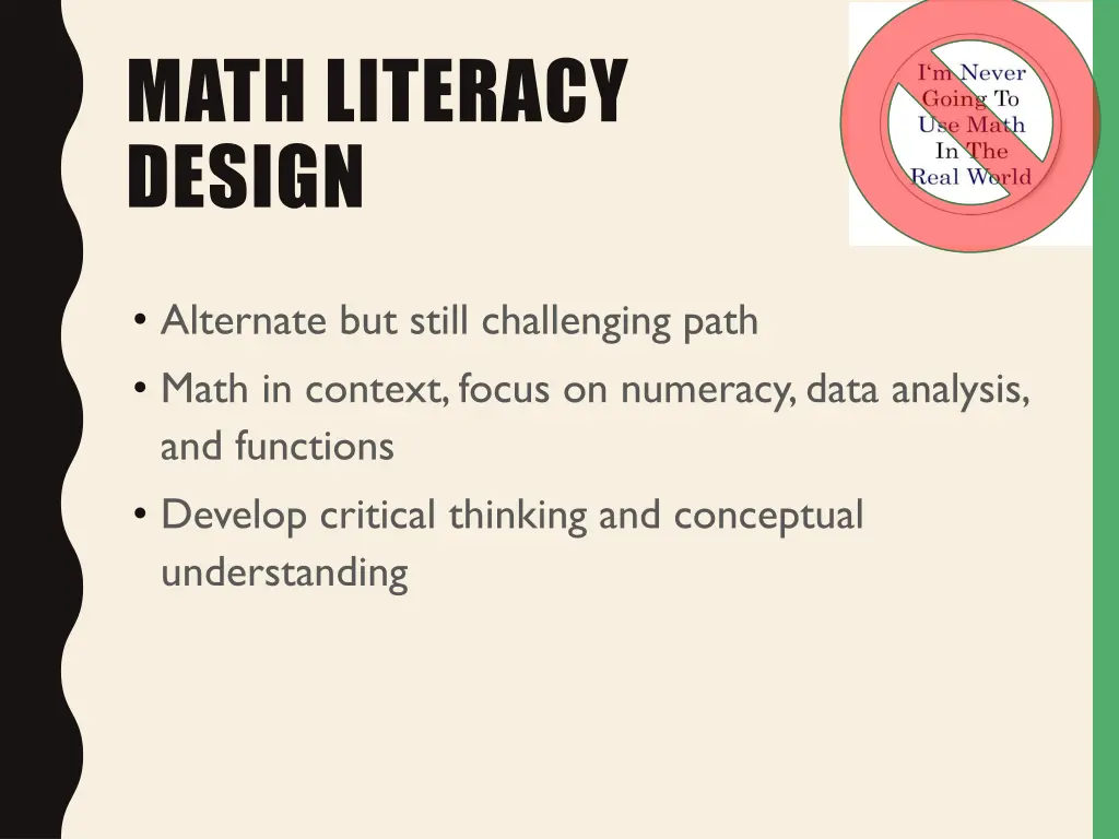 math literacy design