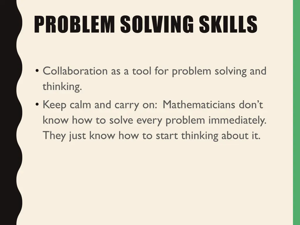 problem solving skills