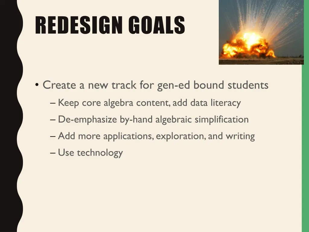 redesign goals