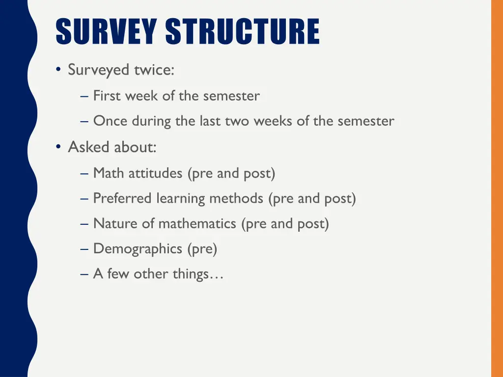 survey structure