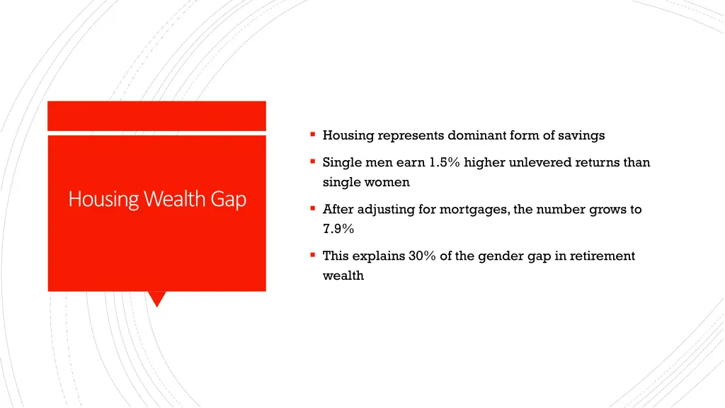 housing represents dominant form of savings