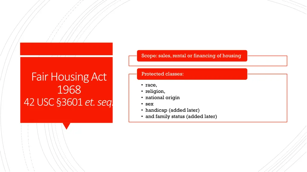 scope sales rental or financing of housing