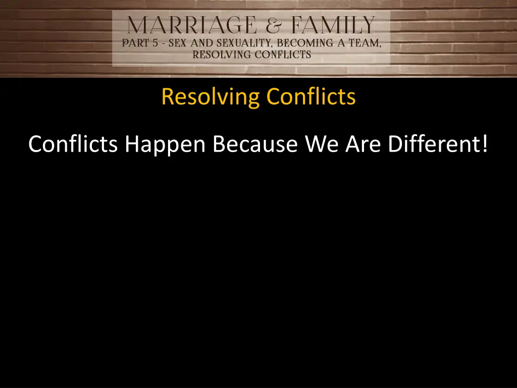 resolving conflicts 1