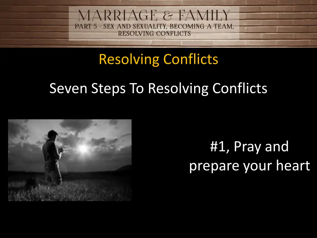 resolving conflicts 11