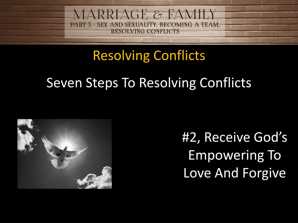 resolving conflicts 12