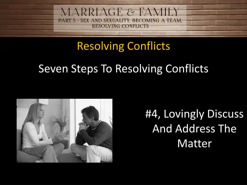 resolving conflicts 14