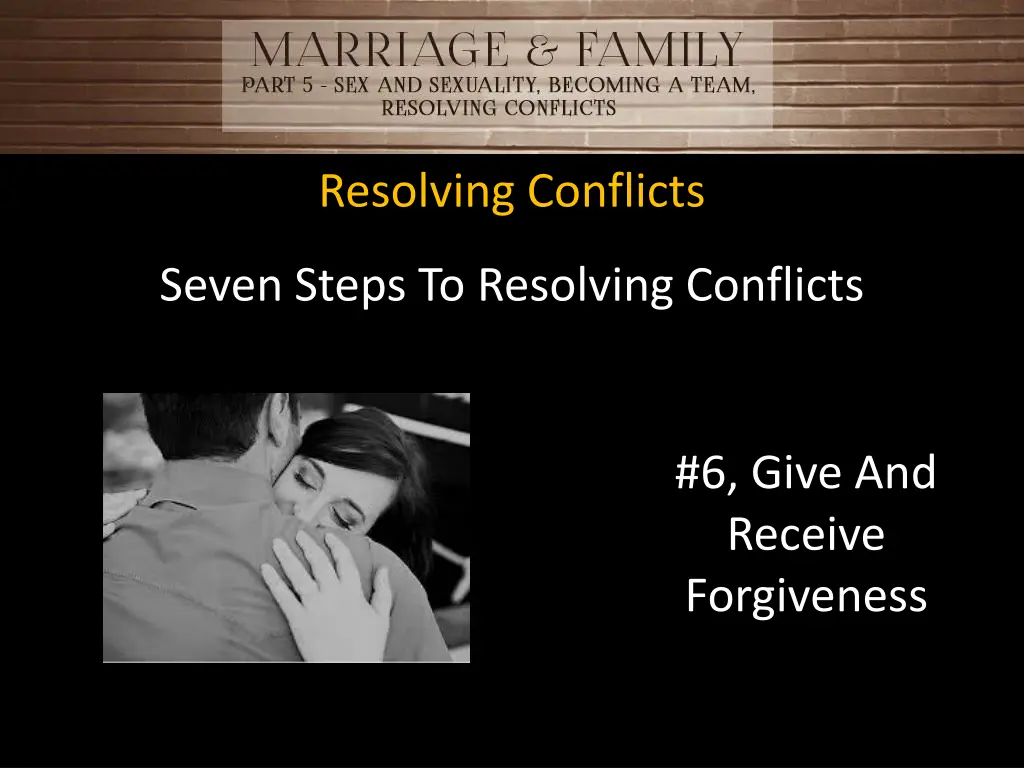 resolving conflicts 16