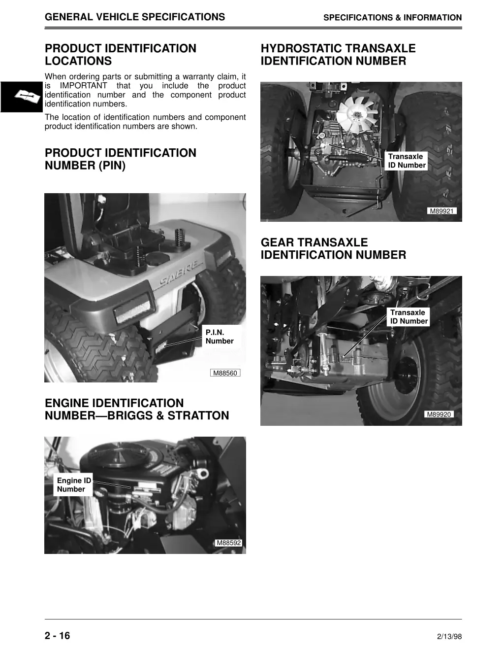 general vehicle specifications 13