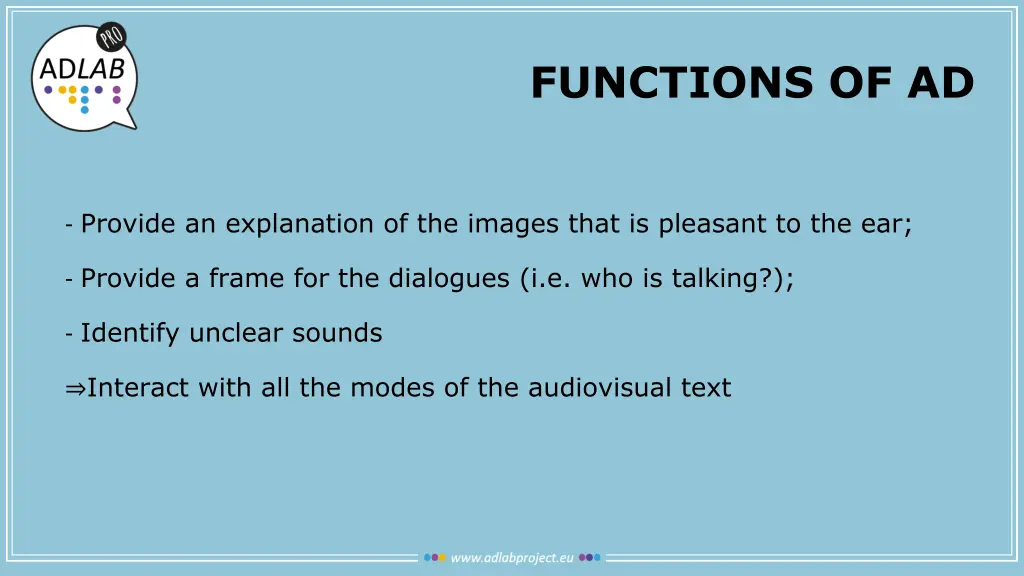 functions of ad