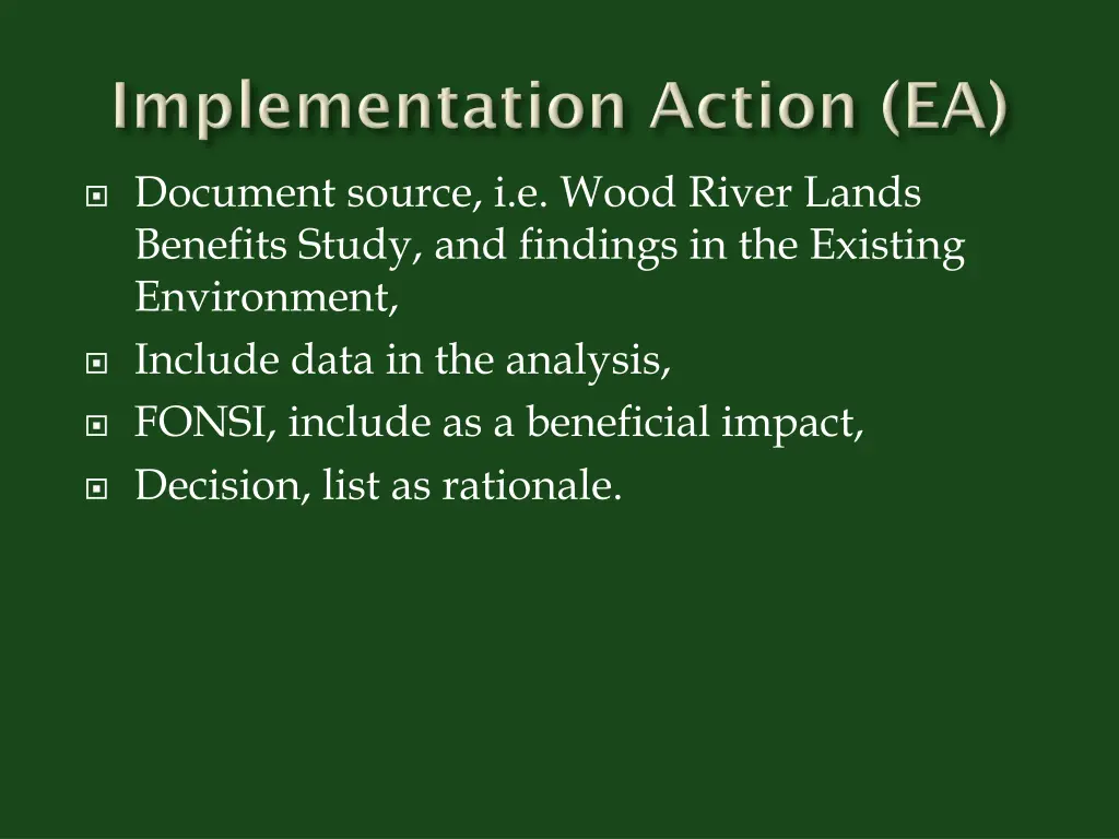 document source i e wood river lands benefits