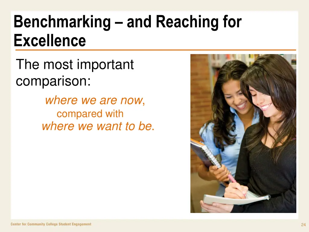 benchmarking and reaching for excellence the most