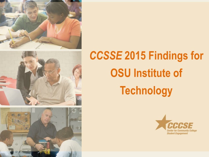 ccsse 2015 findings for osu institute