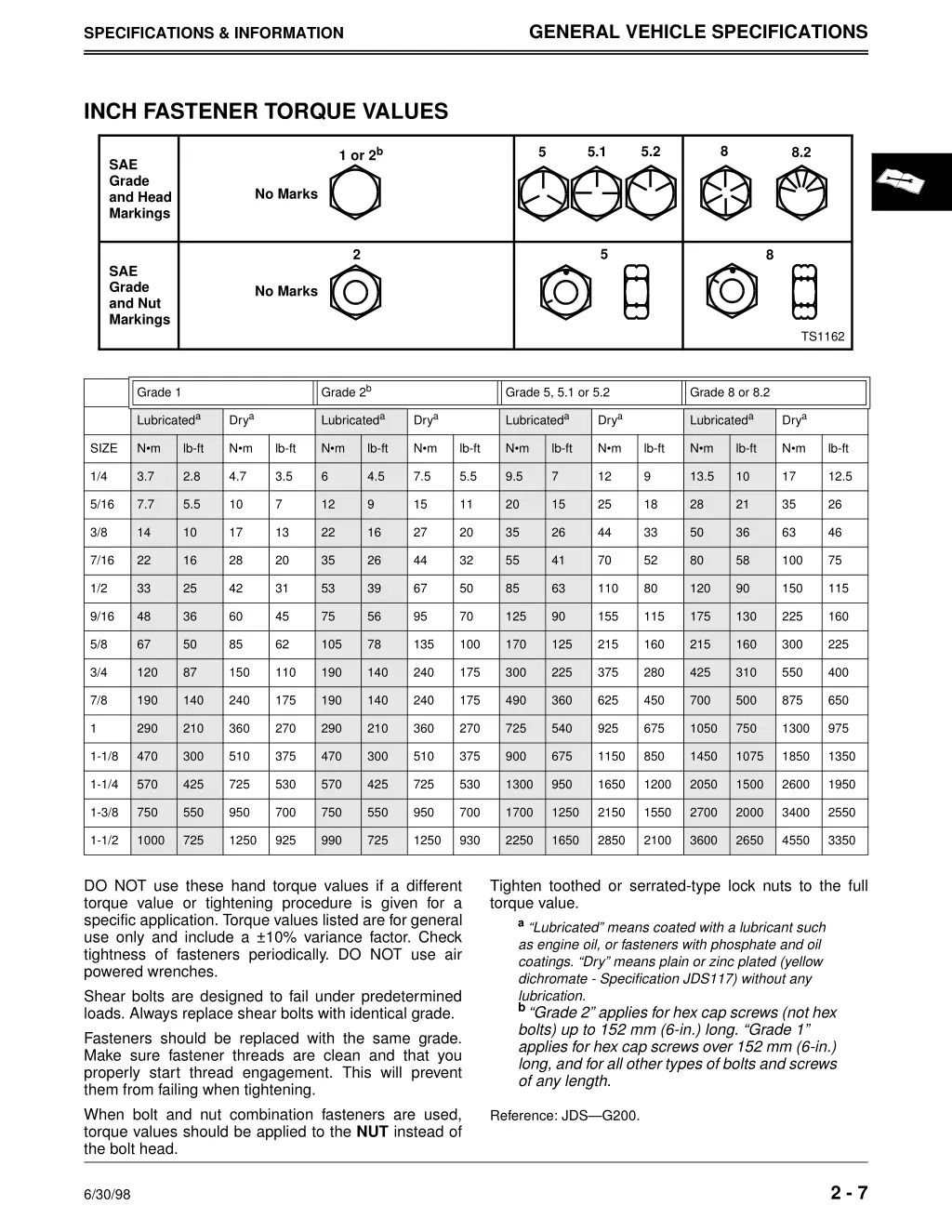 general vehicle specifications 4