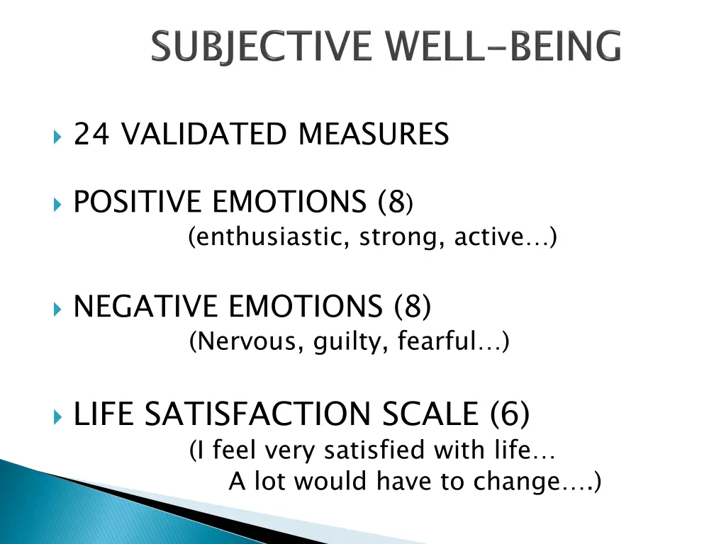 24 validated measures