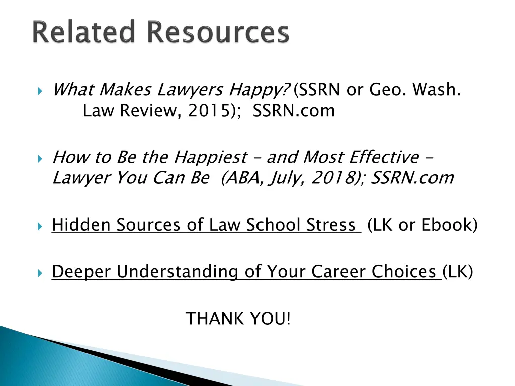 what makes lawyers happy ssrn or geo wash