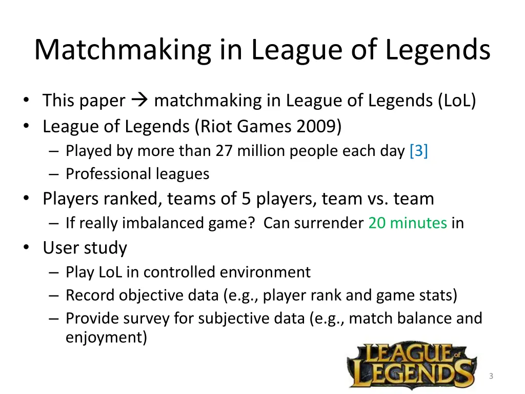 matchmaking in league of legends