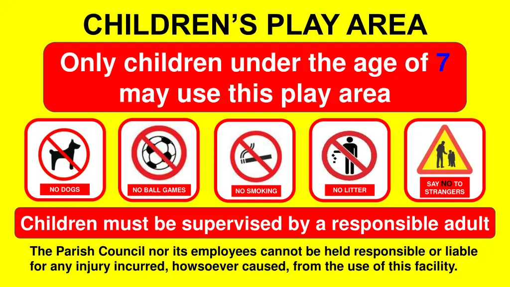 children s play area only children under 1