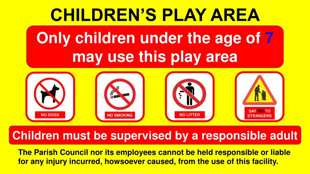 children s play area only children under