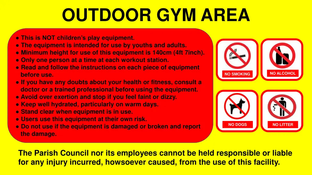 outdoor gym area